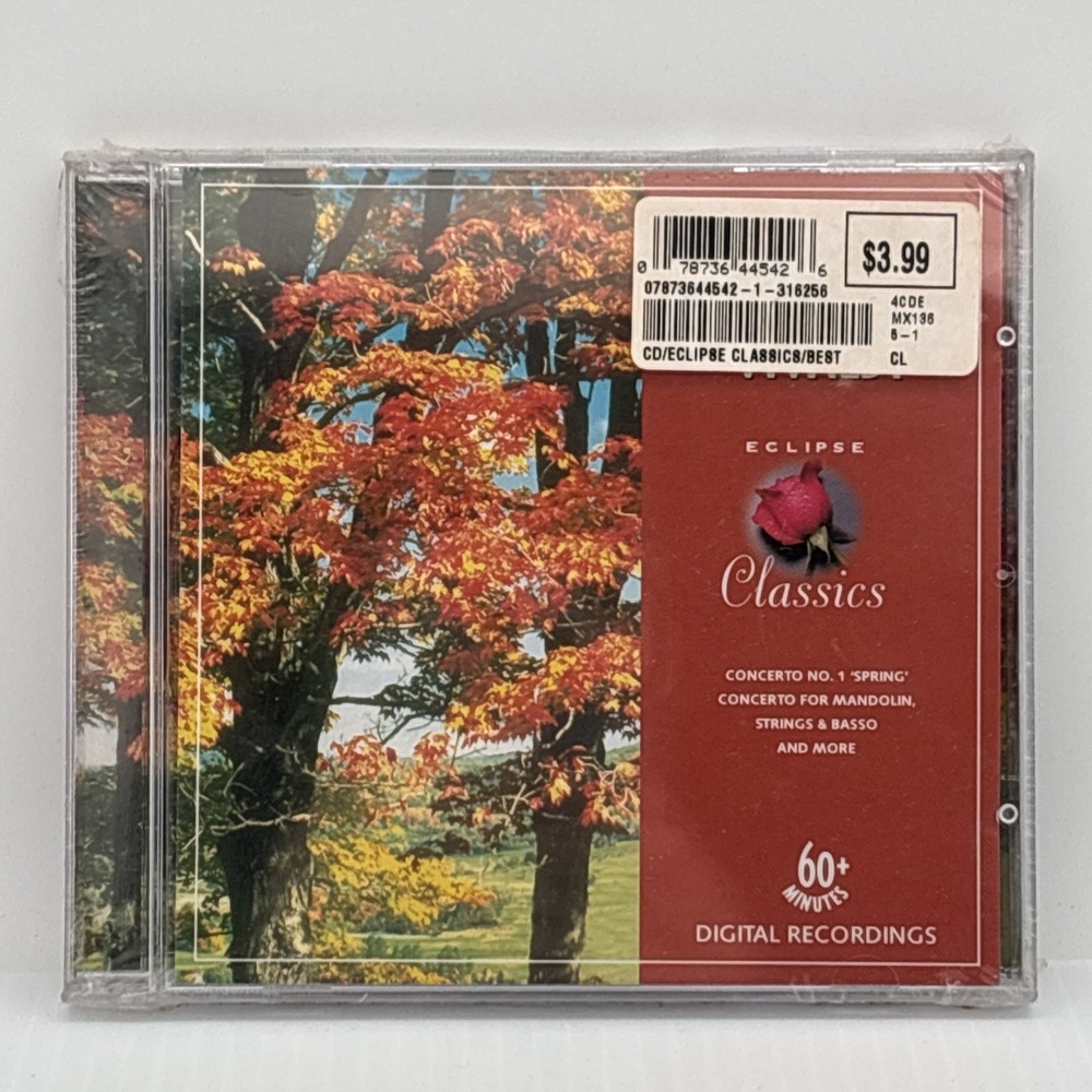 Vivaldi The Best Of Vivaldi CD Eclipse Classics 64454-2 Sealed Classical Music